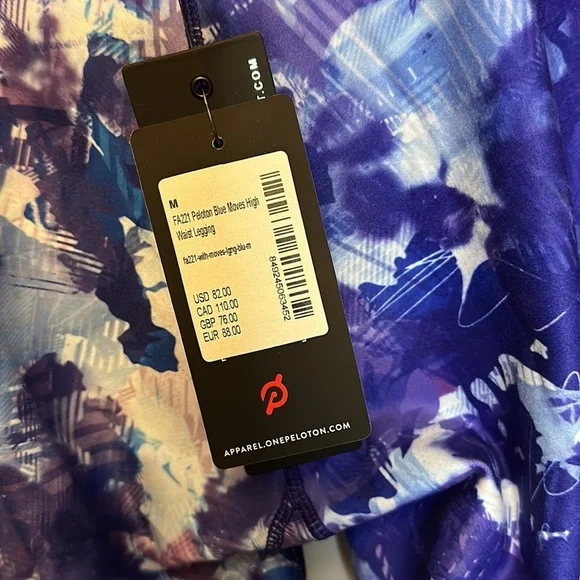 Peloton Blue Moves High Waist Legging Size Medium - Picture 6 of 8